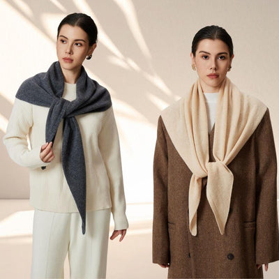 Swedish Merino Triangle-scarf Shawl